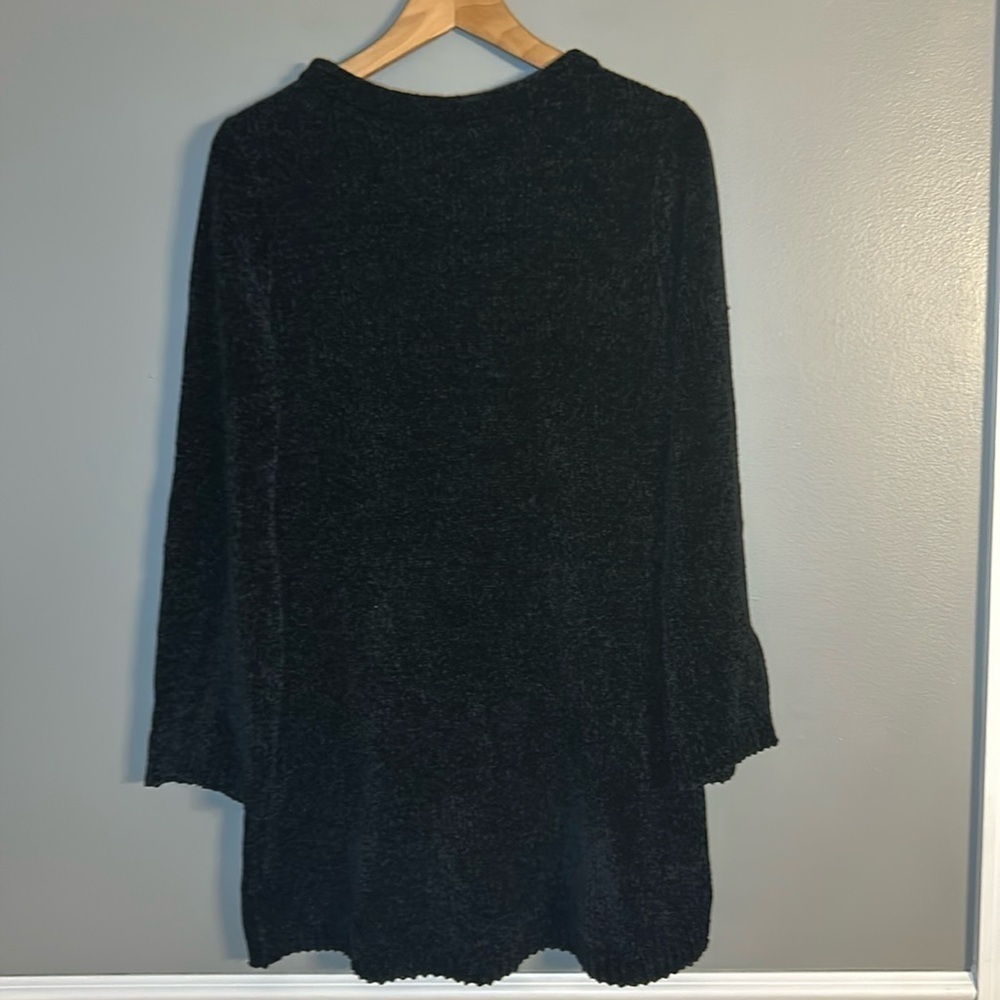 Xhilaration Black Chenille Sweater Dress, Sz S, A-Line Shift